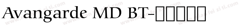 Avangarde MD BT字体转换